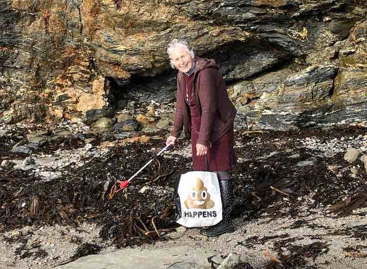 Meet the 70-year-old who spent the whole of 2018 cleaning trash off 52 English beaches in her spare time