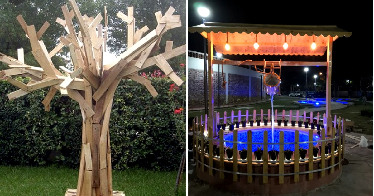 This Indian city is using discarded wood and cargo packaging to beautify public parks