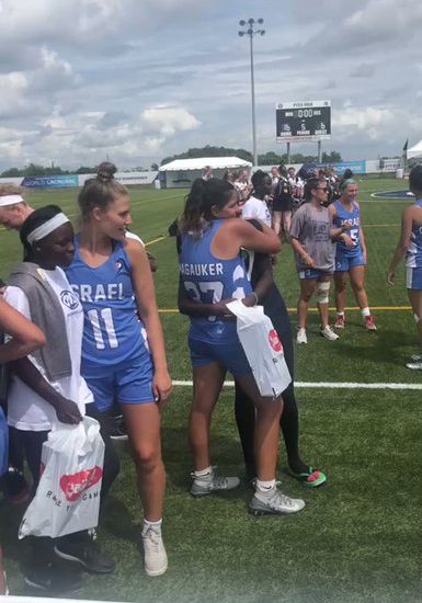 When Kenyan women’s lacrosse team was playing with no cleats, the Israeli team gifts them new ones