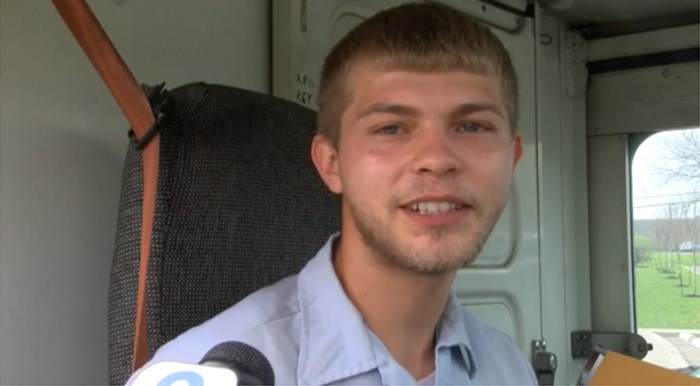 This USPS worker drops off essential supplies to elderly people on his mail route